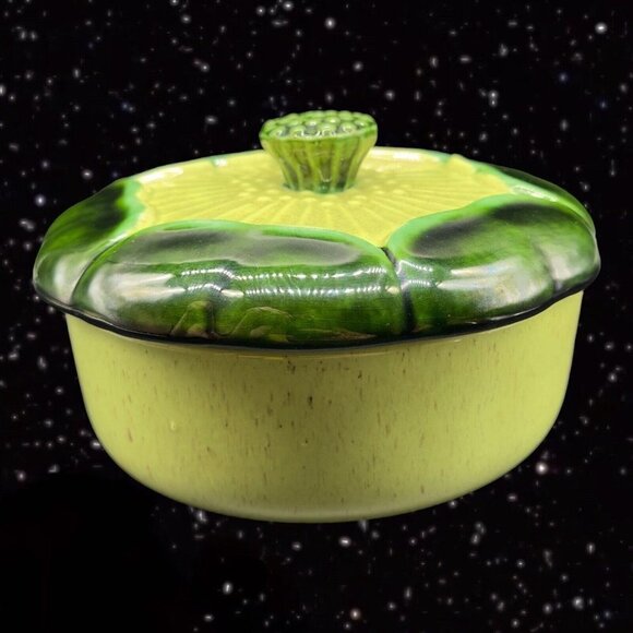 Vintage Valley Vista California Covered Dish Bowl Serving Dish W Lid Pottery 5”T - Picture 2 of 14